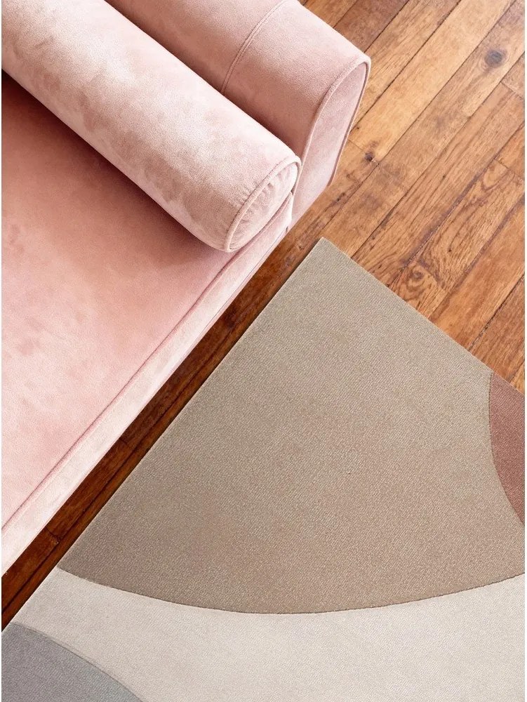 Béžový ručne tkaný vlnený koberec 200x300 cm Hackney Clarissa – Ted Baker