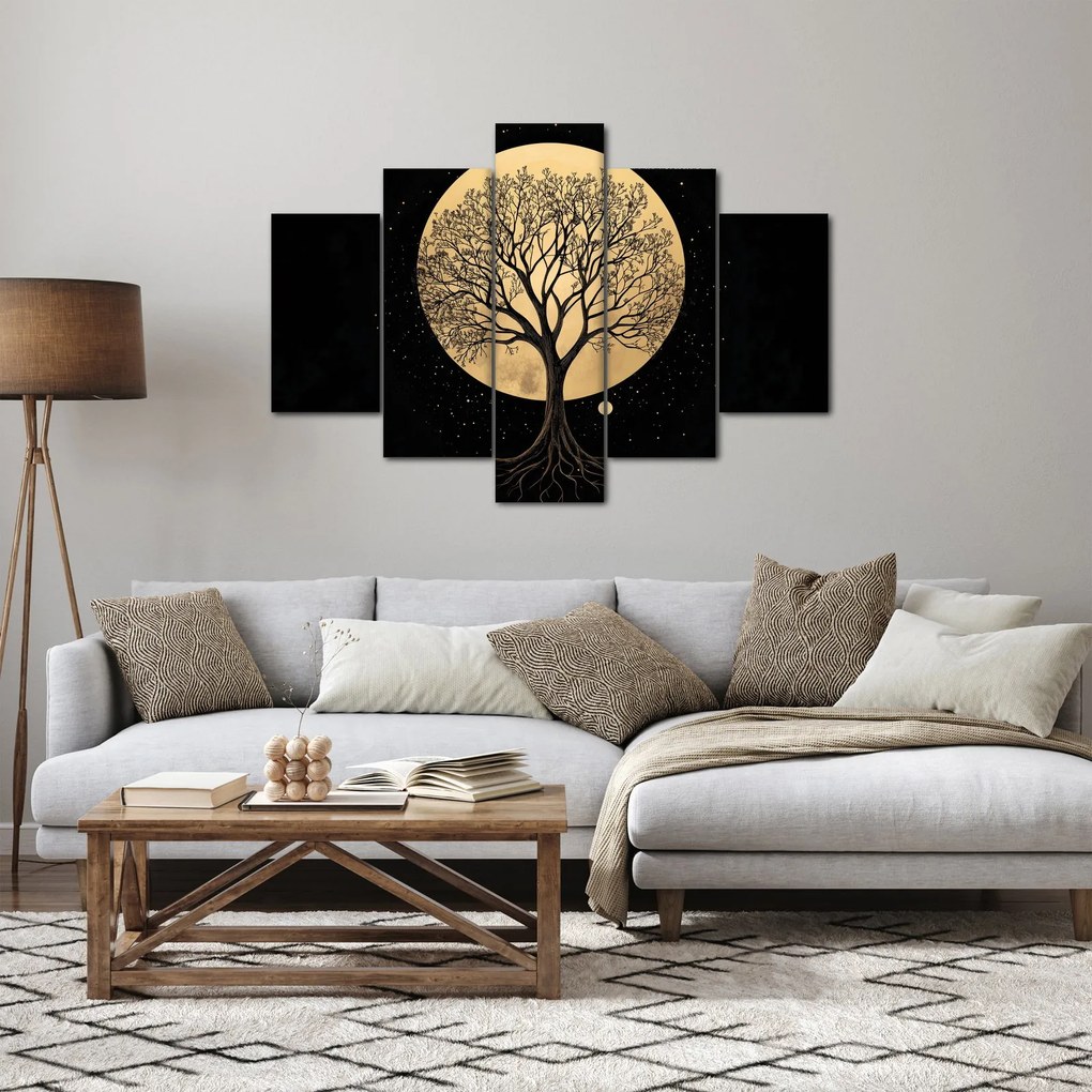Obraz – Strom v zlatom splne I. (150x105 cm)