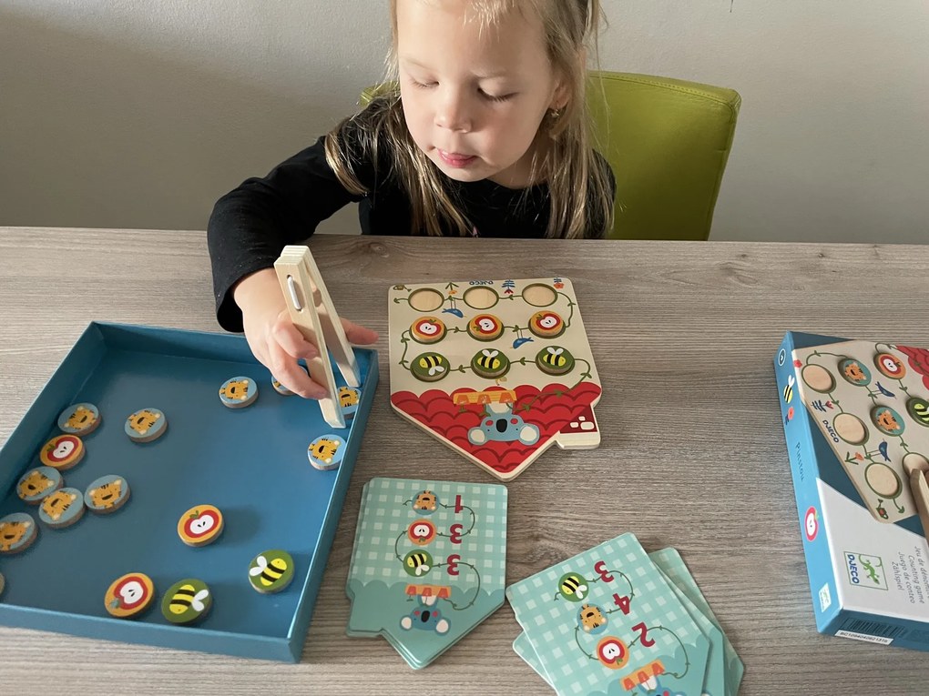 Pinstou - motorická hra s počítaním