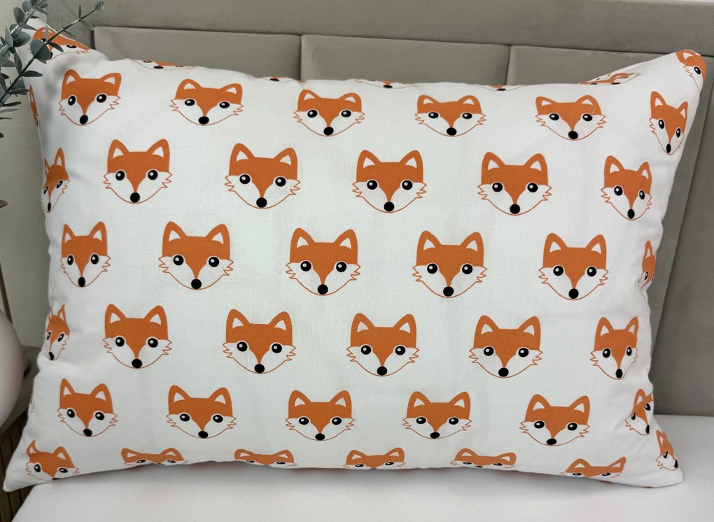 INTERMEDIC SK Detská bavlnená obliečka na vankúš Líška 45x65 cm – 100 % bavlna