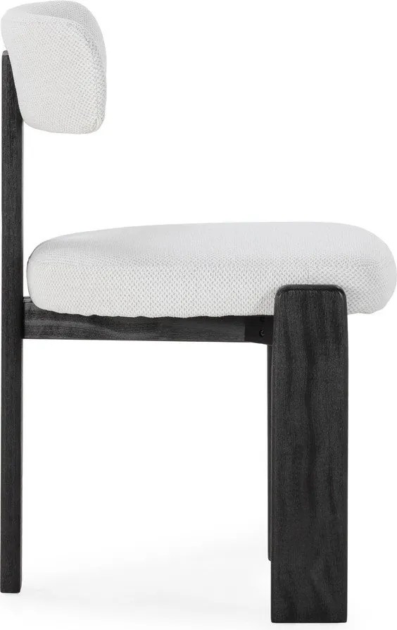 Čierne/svetlosivé čalúnené jedálenské stoličky v súprave 2 ks Nadia – MOME