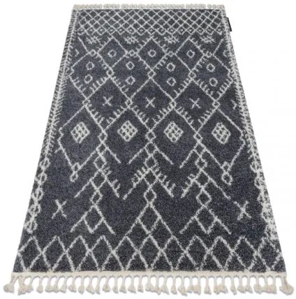 Koberec BERBER TANGER B5940 sivý / biely Fredzle berber marokánsky