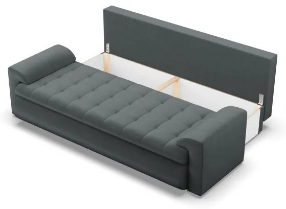 Trojmiestna rozkladacia sedačka FORESTA Kronos tmavosivá