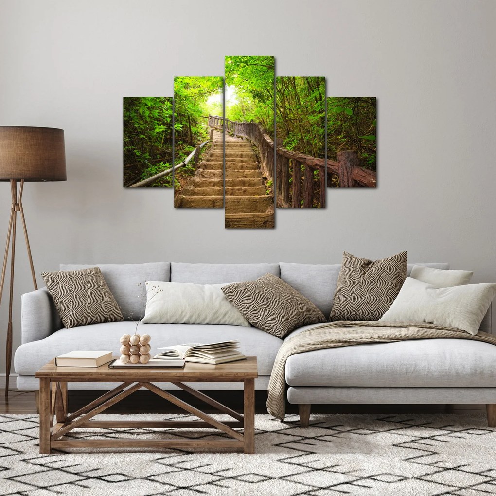 Obraz - Schody v prírode (150x105 cm)