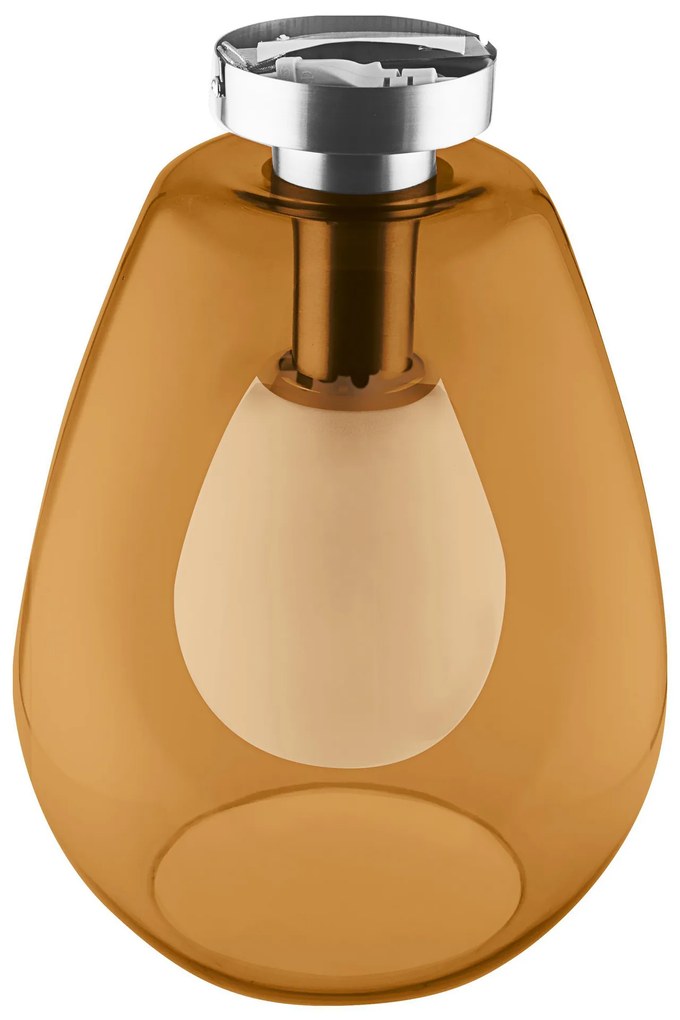 LEDVANCE Stropné osvetlenie VINTAGE CONE, 1xE27, 60W, oranžové sklo