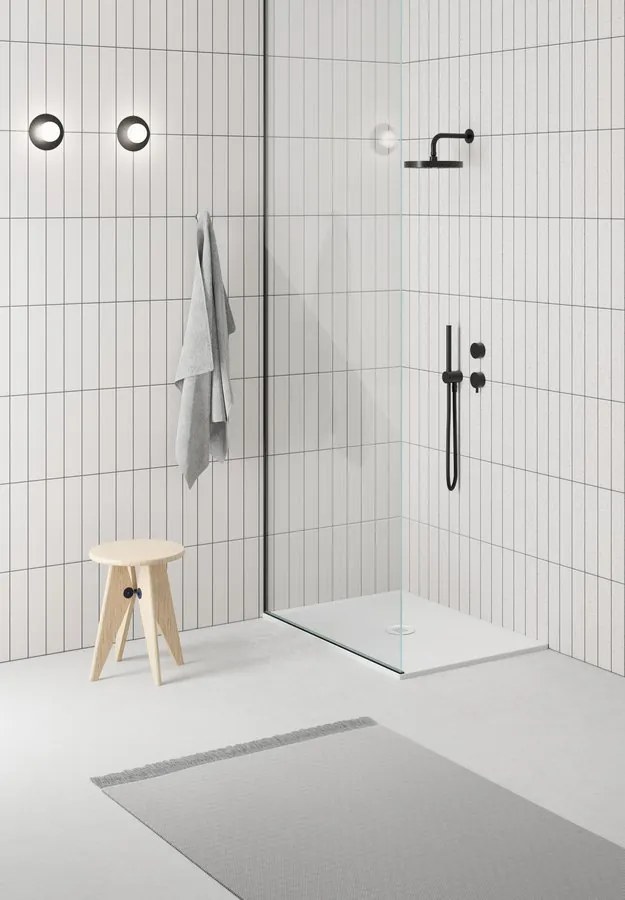 GSI GSI, Keramická sprchová vanička, obdĺžnik 100x80x4,5cm, biela ExtraGlaze, 438511