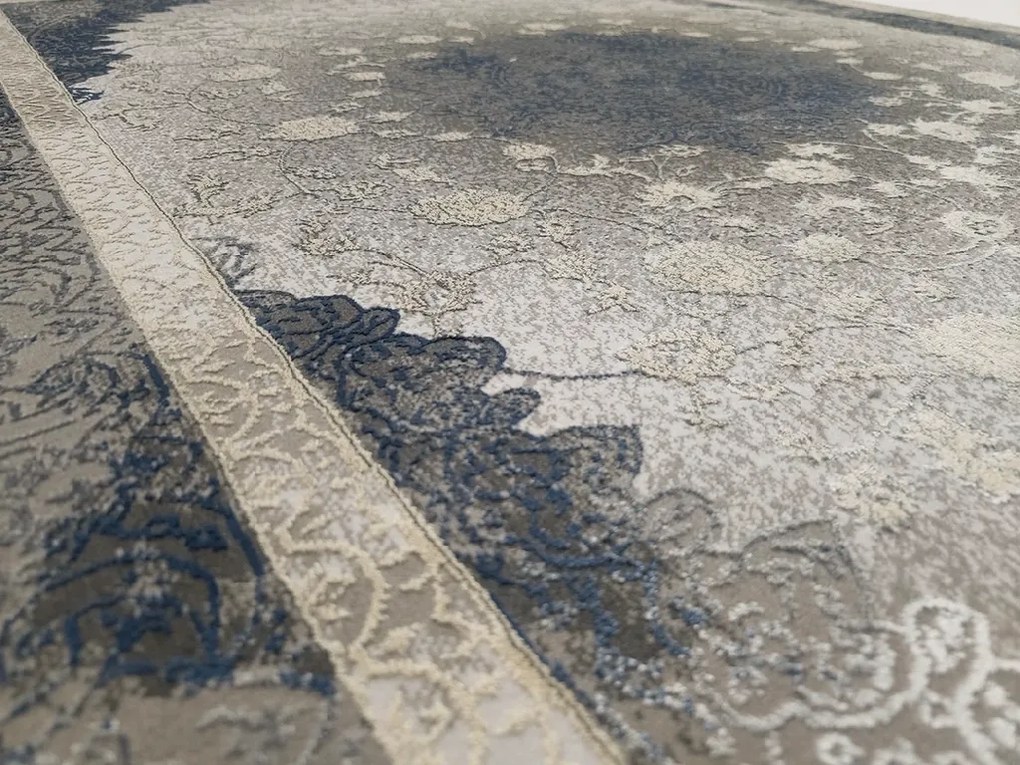 Koberec Deluxe 9091 NAVY – námornícka modrá, obdĺžnikový Rozmer: 80x150 cm
