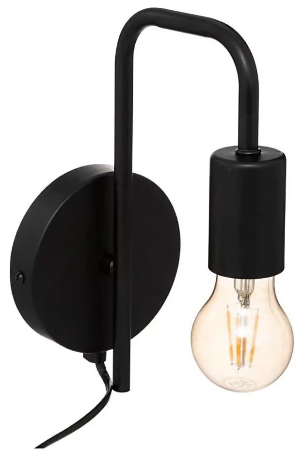 Atmosphera - Nástenná lampa KELI 1xE27/40W/230V čierna P6472