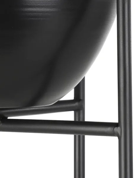 Eglo 428035 - Kovový kvetináč SHIKABE 73x23,5 cm čierna