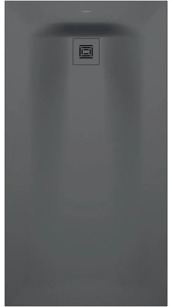 DURAVIT Sustano obdĺžniková sprchová vanička z materiálu DuraSolid, Antislip, 1500 x 800 x 30 mm, tmavo šedá matná, 720283650000000