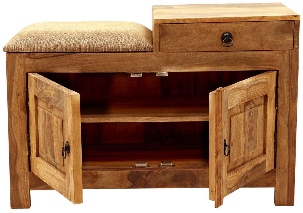 furniture-nabytek.cz - Drevený botník 90x60x40 z masívu palisander
