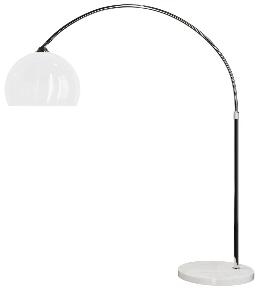 InternetovaZahrada Dizajnová oblúková stojanová lampa s mramorovou základňou - nastaviteľná 190 - 200 cm