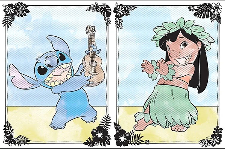 Vymaľovánky A4 vodové Lilo &amp; Stitch