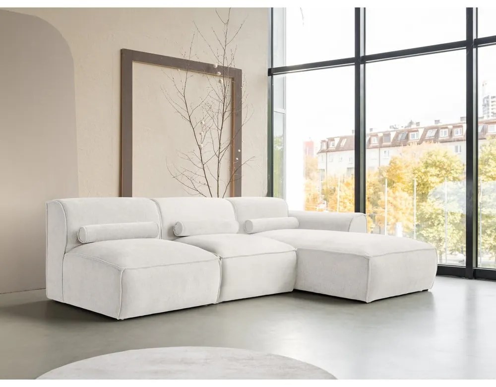 Biela rohová pohovka (pravý roh) Flex Felix – Miuform