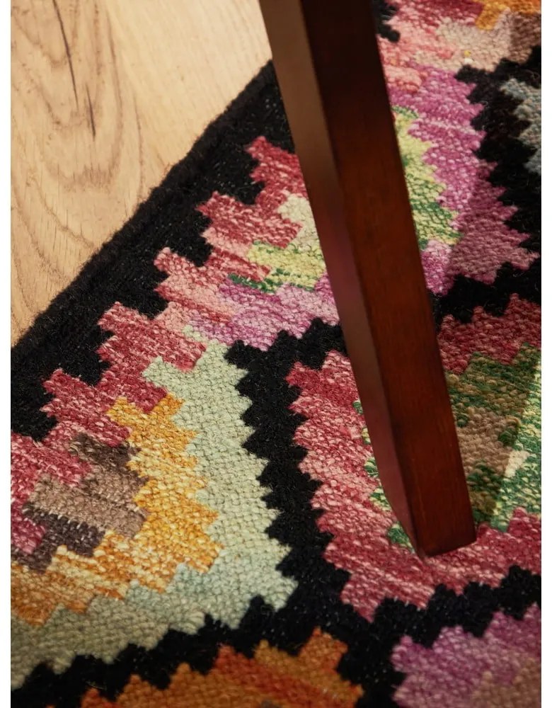 Obojstranný ručne tkaný vlnený behúň 60x190 cm Kamal Zara – Nouristan