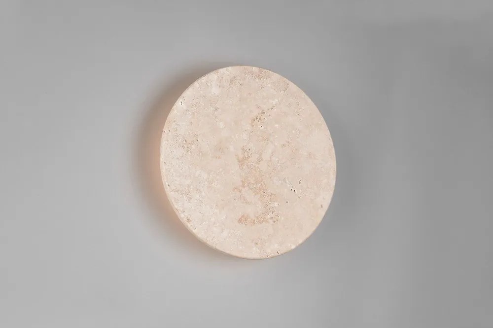 Matne biele kamenné LED nástenné svietidlo so stmievačom Bobbin – Trio Select