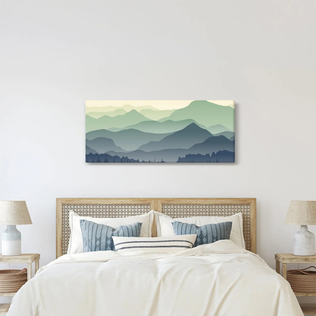 Obraz - Forest Mountain (120x50 cm)