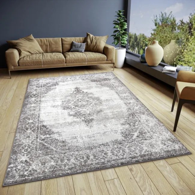 Koberec Hanse Home Shine Retro krémový / čierny