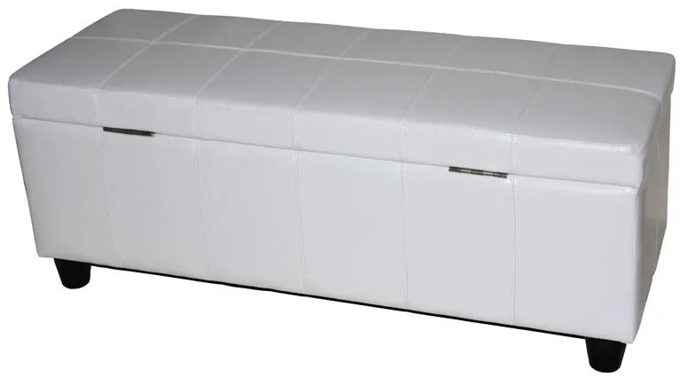 Skladovacia lavica Krien 112 x 45 x 45cm - Biela