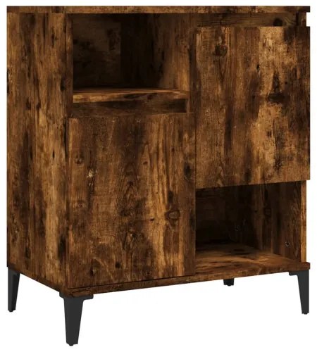 vidaXL Komody 2 ks dymový dub 60x35x70 cm kompozitné drevo-
