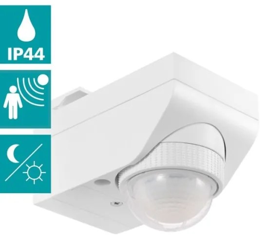 Eglo 97466 - Vonkajší senzor pohybu a súmraku DETECT ME 4 12 m biely IP44