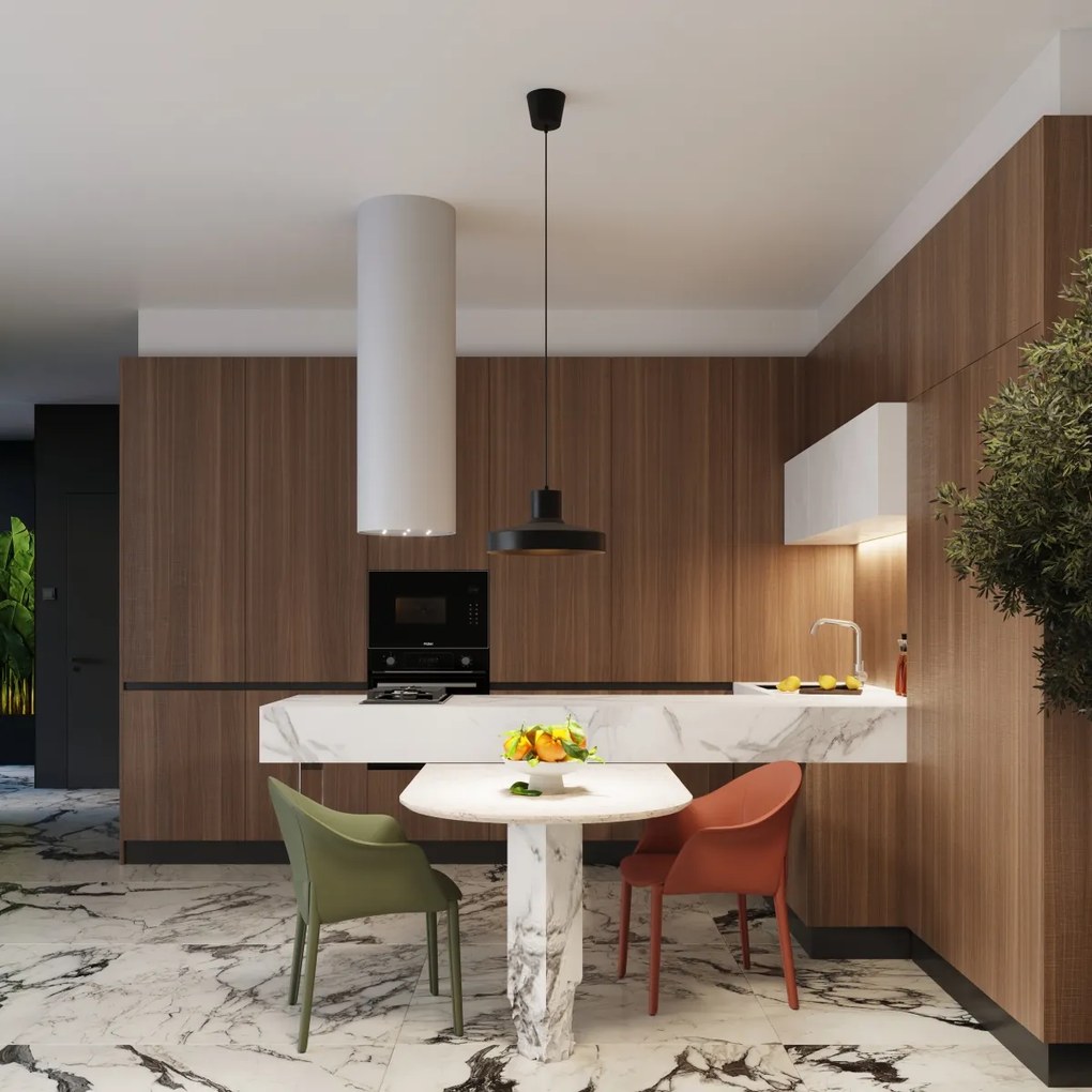 Závesné svietidlo Bilo, 1x čierne kovové tienidlo