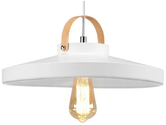 Luster na lanku NEXT 1xE27/60W/230V biela