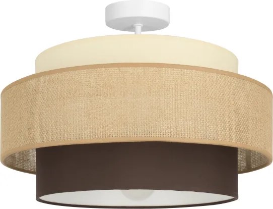 BRILAGI - Prisadený luster RESNA 1xE27/60W/230V pr. 40 cm béžová/čierna