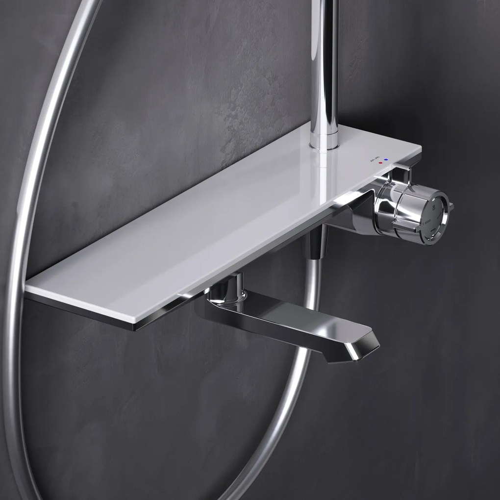 Sprchový Systém AM.PM Flash F079H700 s poličkovou batériou, chróm