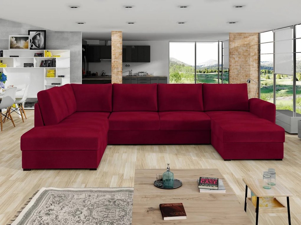 Sedacia súprava Szafran, Dostupné poťahy: ekokoža Soft 017 + Lux 06, Strana: ľavá