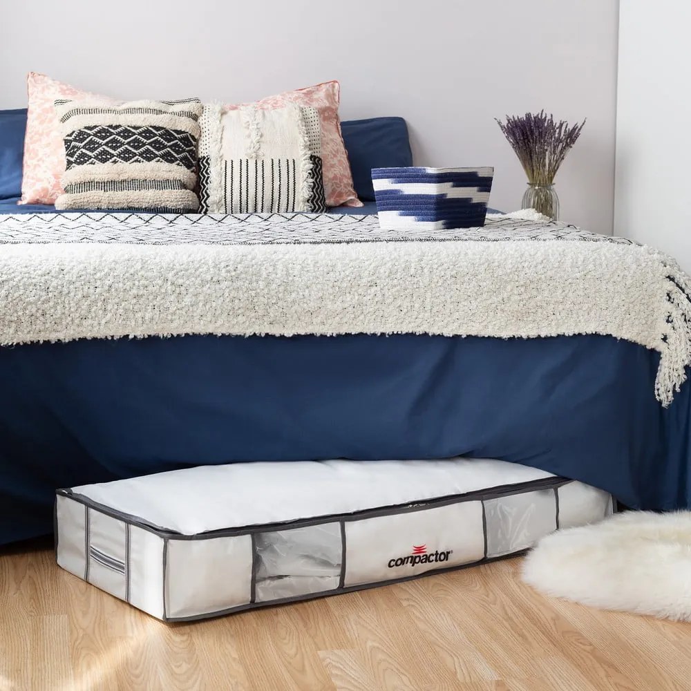 Vákuový látkový/plastový úložný box pod posteľ 105x45x15,5 cm Life – Compactor