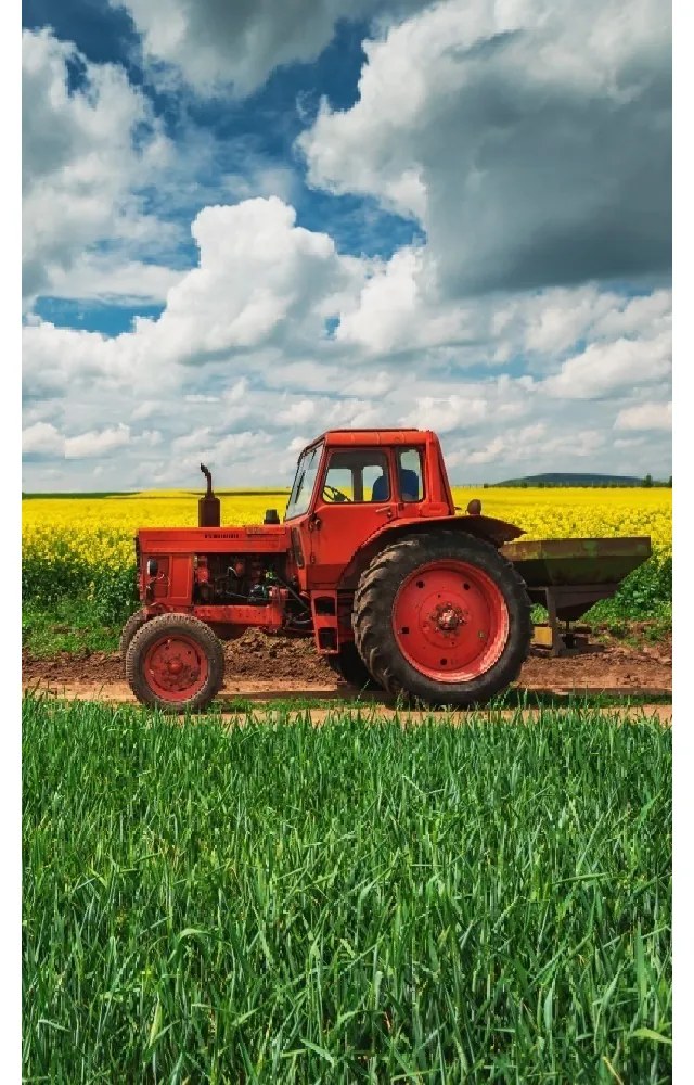 DETSKÝ BAVLNENÝ UTERÁK TRACTOR 30X50CM VZOROVANÝ