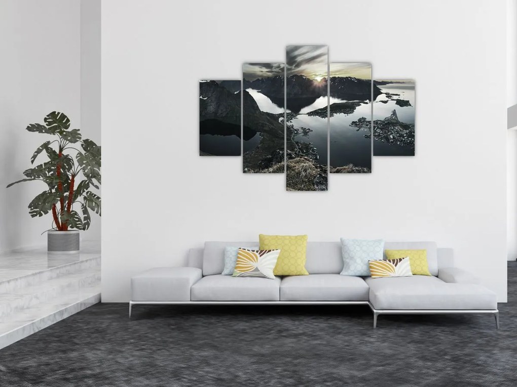 Obraz - Nórske pohorie (150x105 cm)