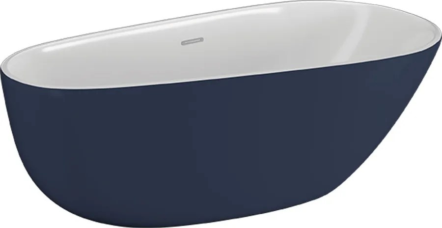 Polimat Akrylátová voľne stojaca vaňa Shila 170x85 POLIMAT-Rozmery: 170x85, POLIMAT-Farba vane: Biela / granat