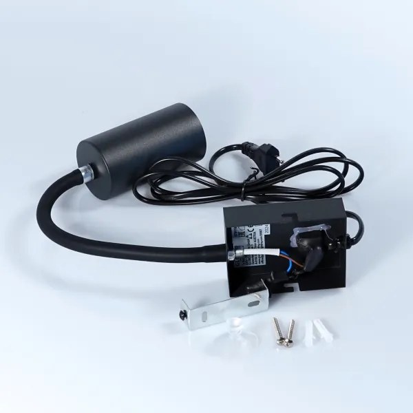 Globo 57911WB - Flexibilná nástenná lampa ROBBY 1xGU10/25W/230V čierna