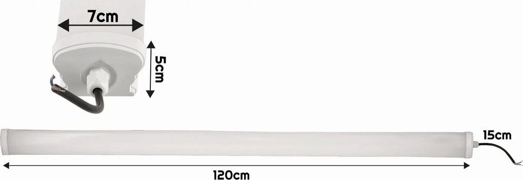 BERGE LED panel LEO - 120cm - 50W - 230V - neutrálna biela