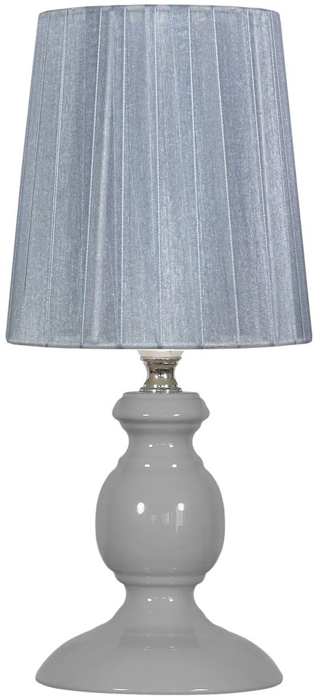 CLX Klasická stolná lampa IMPERIA, 1xE14, 40W, sivá