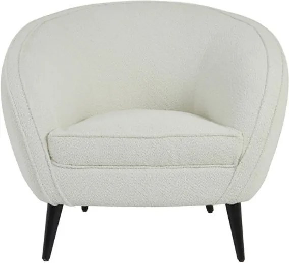 Krémové designové kreslo Almond bouclé - 91*71*77cm