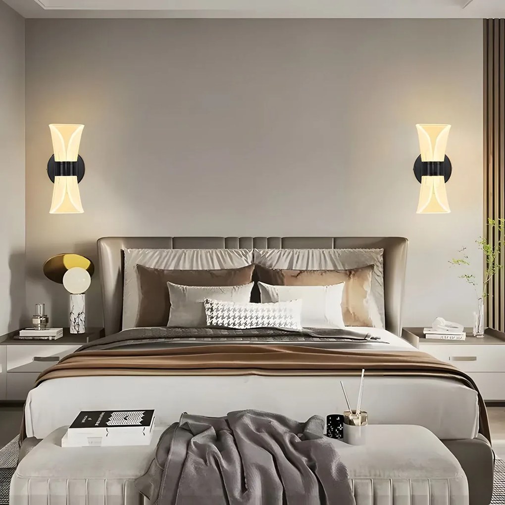 Toolight Toolight, LED nástenné svietidlo 10 x 22,5 cm, 5W, G029-W, čierna, OSW-00690