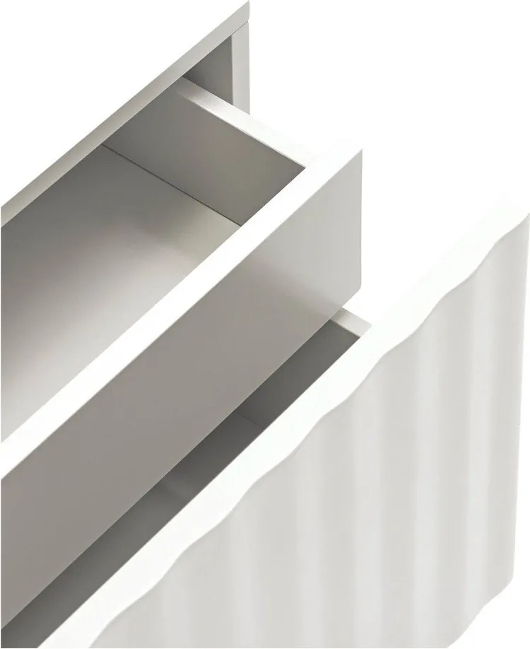 Biely matný nočný stolík Sierra – Teulat