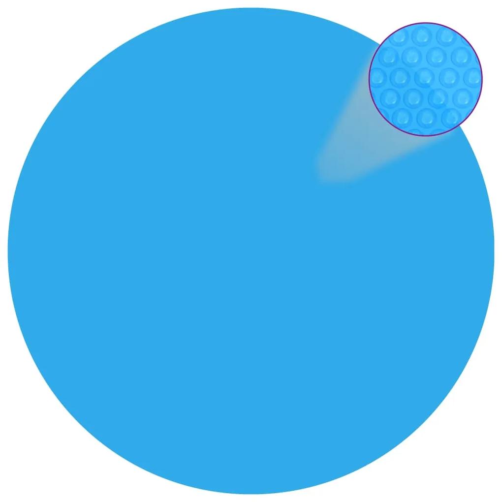 vidaXL Okrúhla modrá bazénová plachta z polyetylénu 549 cm