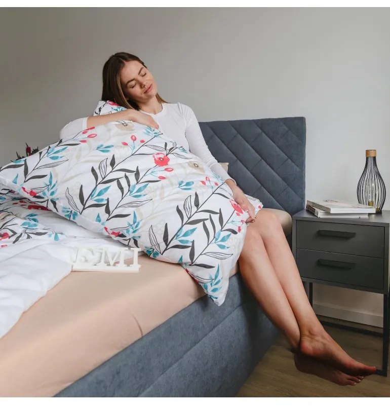 Obliečky bavlnené Nice EMI, Predĺžený set jednolôžko obsahuje 1x 140x220 + 1x 70x90