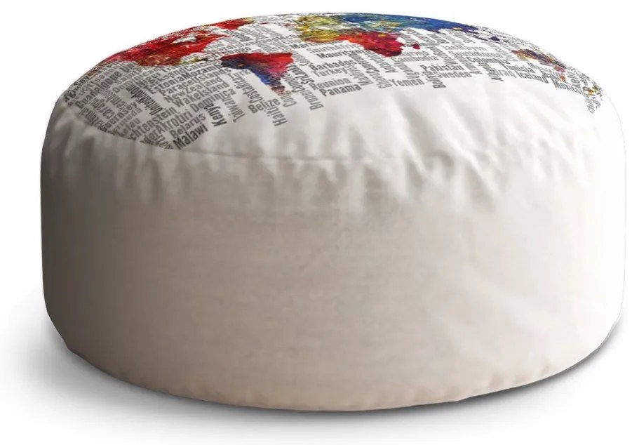 Taburet Circle mená štátov, biela