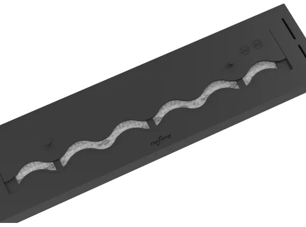 InFire - Vstavaný BIO krb 7,5x80 cm 6kW čierna