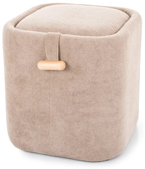 Béžová taburetka NAP s úložným priestorom 37x37 cm