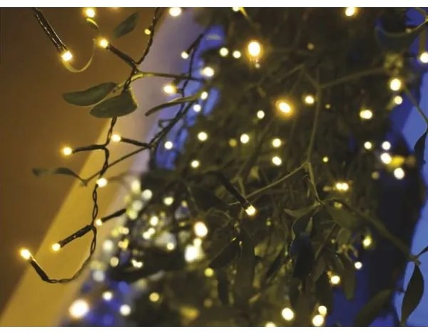 LED Vianočná vonkajšia reťaz 600xLED/8 módov 15m IP44 teplá biela