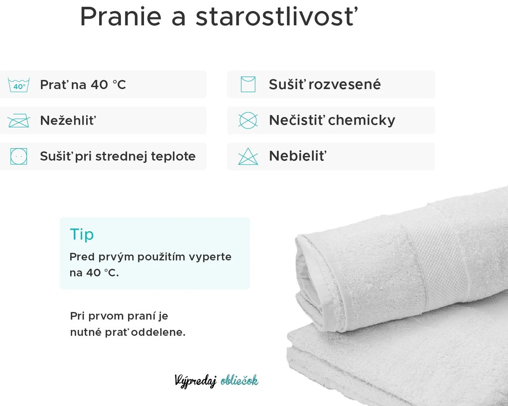 Hotelová osuška POPCORN MAXI 90x150 cm biela, 100% bavlna
