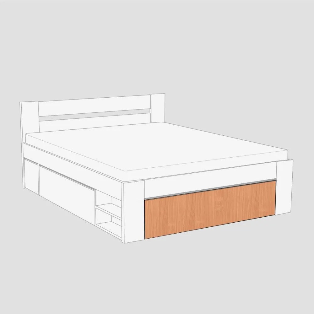 BTC KIRA ČELO 2: 160x200 Varianta: BIELA