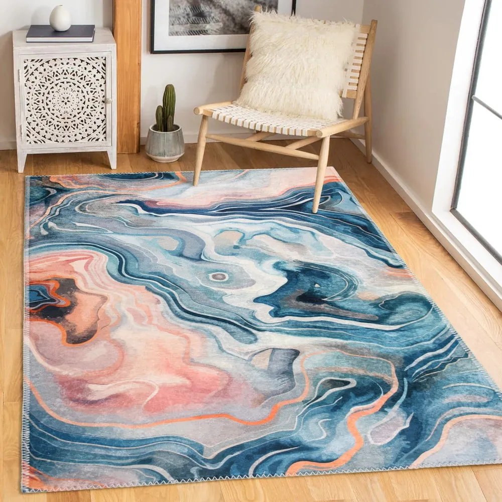 Modrý/ružový prateľný koberec 120x180 cm Colors of Joy – Vitaus