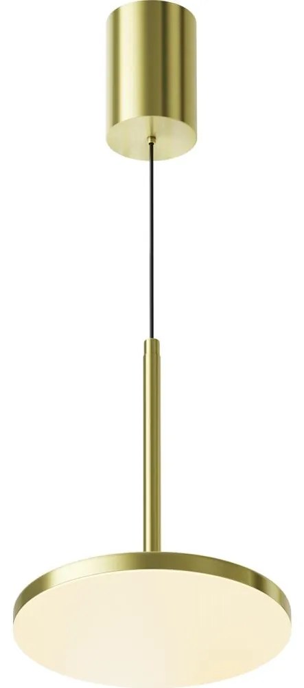 Maytoni P076PL-L12W3K-BS - LED Luster na lanku PLATO LED/12W/230V 3000K zlatá